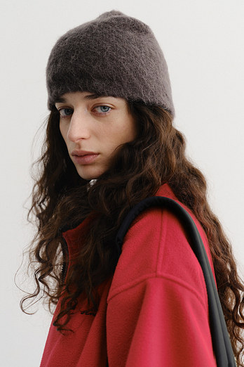 DUNST MOHAIR BEANIE CHARCOAL GREY_UDHE5F101G3 | 신세계V