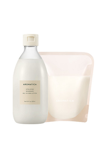 AROMATICA 바이탈라이징 로즈마리 올인원 로션 300ML & 리필 300ML | 신세계V