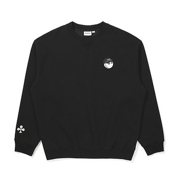 MALBON GOLF 킹 오브 클럽 라운드 맨투맨 BLACK (MAN) | 신세계V