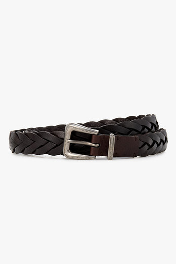 BRUNELLO CUCINELLI 여성 모닐리 버클 브레이디드 레더 벨트 | 신세계V