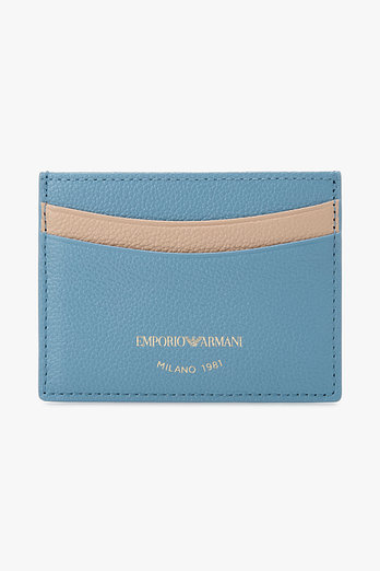 EMPORIO ARMANI 여성 텀블 레더 카드 홀더 | 신세계V