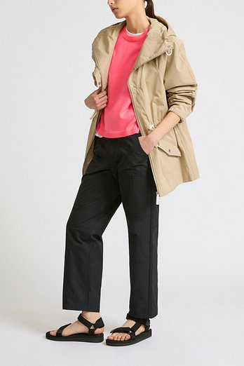 YVES SALOMON [공식] 이브살로몬 코튼 믹스 벨티드 파카 | 신세계V