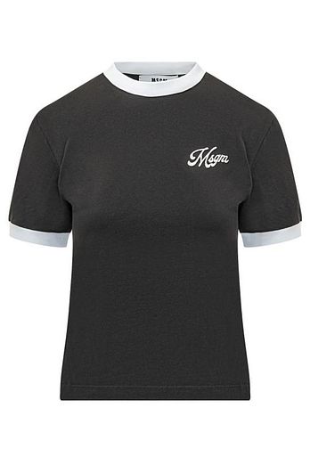 MSGM 26SS 엠에스지엠 반팔 티셔츠 4041MDM112D 267002 99 BLACK DOM | 신세계V