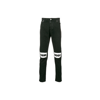MSGM [명품] 15주년 로고 프린팅 절개 데님팬츠 블랙 2540MP40L 184792 99 50840589 | 신세계V