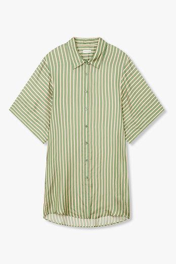 DRIES VAN NOTEN 스트라이프 셔츠 드레스 | 신세계V