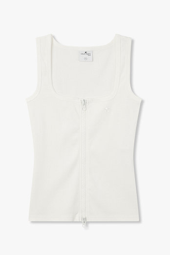 Courreges 90'S 리브 지퍼 탱크탑 | 신세계V