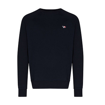 MAISON KITSUNE [명품] 메종키츠네 트리컬러 폭스 패치 맨투맨 네이비 FM00322KM0001 NA 48855239 | 신세계V