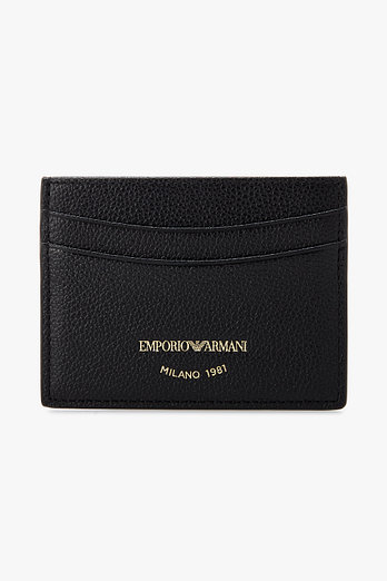 EMPORIO ARMANI 여성 텀블 레더 카드 홀더 | 신세계V