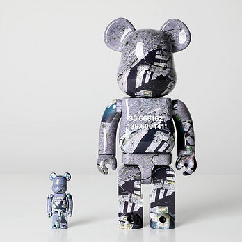 KINKIROBOT 킨키로봇 400%+100% 베어브릭 벤자민그랜트 오버뷰 도쿄 (2204010) | 신세계V
