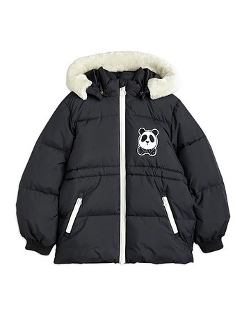 MINI RODINI [MINI RODINI] 22FW 키즈 팬더 로고 후드퍼 패딩 자켓 22710151 99 | 신세계V