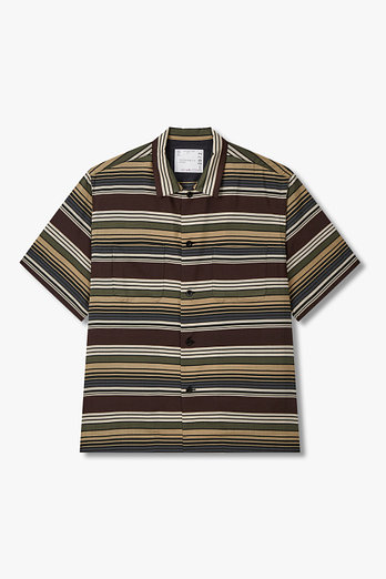 SACAI 남성 호리존탈 스트라이프 셔츠 | 신세계V