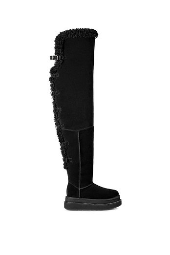 UGG [UGG x SACAI] [WOMEN] 사카이 스웨이드 버클 롱 부츠 (UGG 사카이 싸이 하이 부츠) | 신세계V