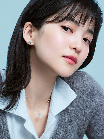 GOLDEN DEW 블러썸듀2(D/터쿼이즈) 귀고리_J3250-0065 | 신세계V