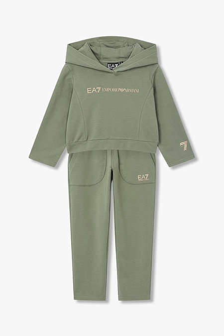 EMPORIO ARMANI JUNIOR(엠포리오 아르마니 주니어) [여아] EA7 샤이닝 로고 상하의 세트 | 신세계V