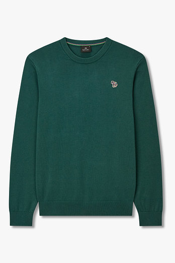 PAUL SMITH [PS PAUL SMITH] 남성 지브라 패치 코튼 스웨터 | 신세계V
