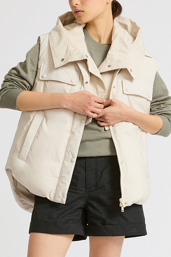 YVES SALOMON [공식] 이브살로몬 아미 패딩 조끼 | 신세계V