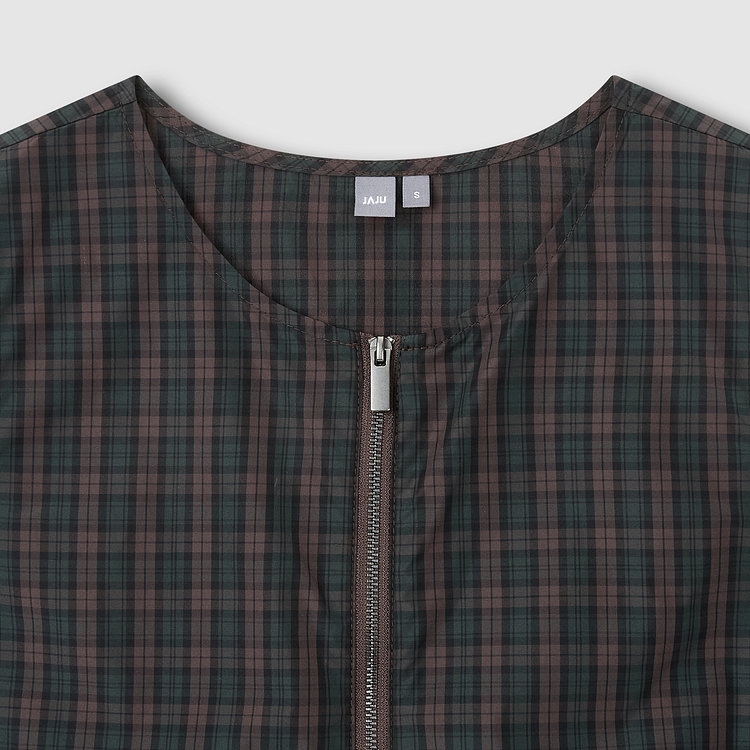 여 사각사각 민소매 미디 원피스