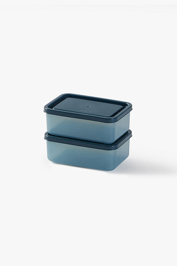 JAJU 소프트싱싱 밀폐용기_300ml_2개_블루 | 신세계V