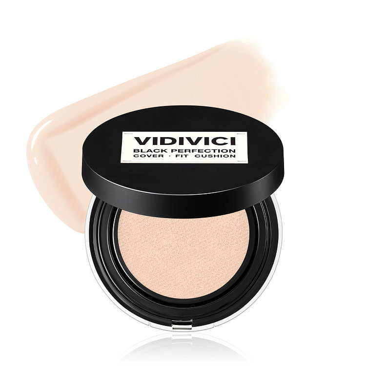 [아이돌 찜 쿠션] 블랙 퍼펙션 커버 핏 쿠션 본품 SPF40 PA++ (21N 아이보리)