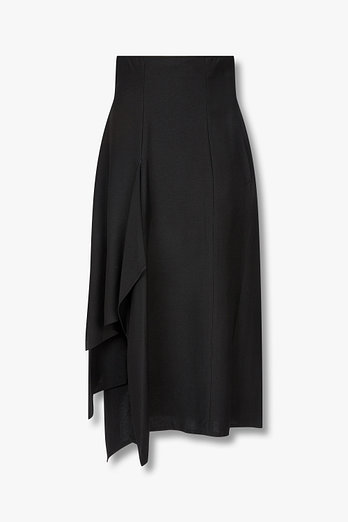 Yohji Yamamoto [FEMME]드레이프 하이웨이스트 스커트 | 신세계V