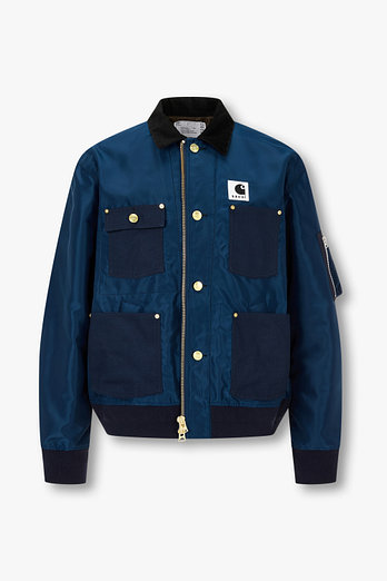 SACAI [CARHARTT WIP] 남성 나일론 트윌 덕 블루종(네이비) | 신세계V