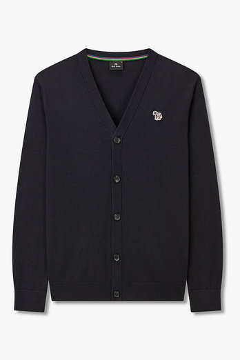 PAUL SMITH [PS PAUL SMITH] 남성 지브라 로고 브이넥 가디건 | 신세계V