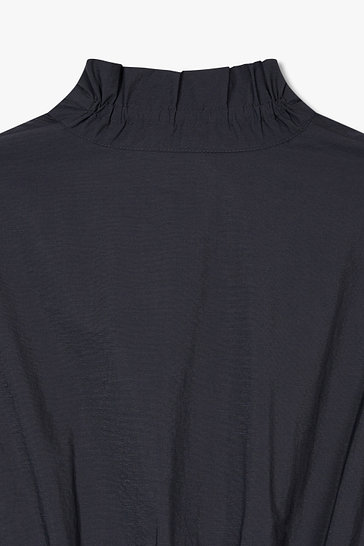 넥 리본 셔츠 롱 원피스