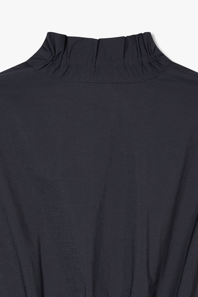 넥 리본 셔츠 롱 원피스