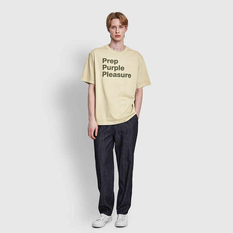 [공용] 워싱 그래픽 오버핏 반팔 티셔츠 [S~XL]
