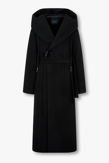 Yohji Yamamoto [REGULATION]울 블렌드 숄 후드 코트 | 신세계V