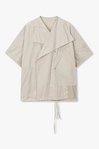 Yohji Yamamoto [Y's]애시메트릭 카라 코튼 셔츠 | 신세계V