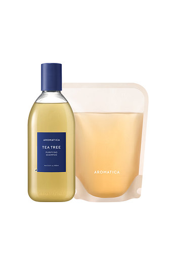 AROMATICA 티트리 퓨리파잉 샴푸 400ML & 리필 500ML | 신세계V
