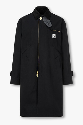 SACAI [CARHARTT WIP] 남성 코튼 덕 코트(블랙) | 신세계V