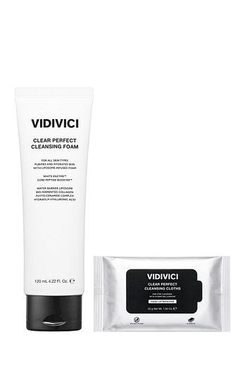 VIDIVICI 클리어 퍼펙트 클렌징 폼 120ml + 클리어 퍼펙트 클렌징 클로스 (50매) | 신세계V