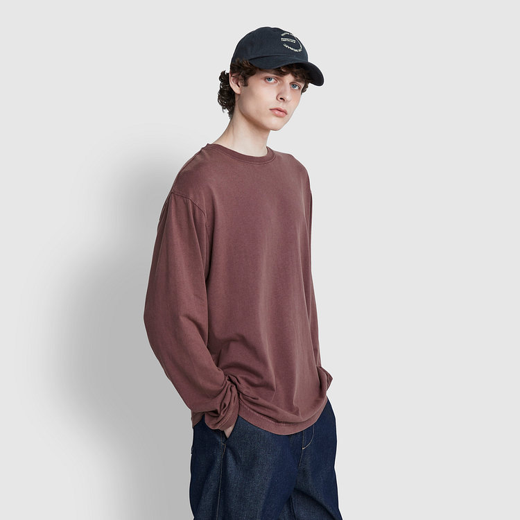 남 워싱 캐쥬얼 긴팔티
