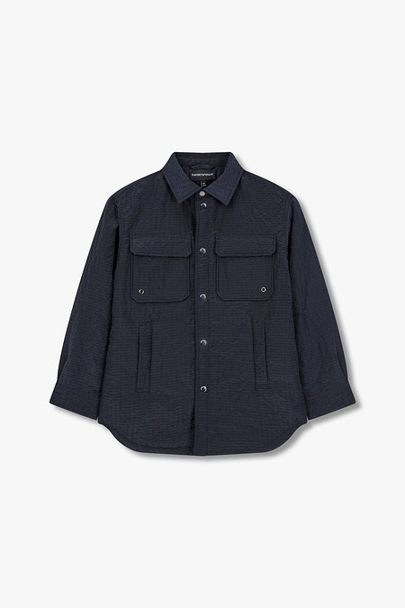 EMPORIO ARMANI JUNIOR [남아] 패디드 시어서커 셔츠 자켓 | 신세계V