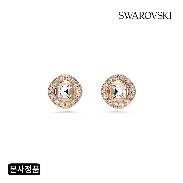 [스와로브스키/본사정품] Una Angelic 로즈골드 스터드 귀걸이 5646716