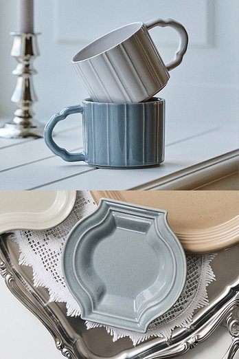 ODENSE 오덴세 (기획) 누프레임 에클라 티타임 선물 세트 4p (사이드디쉬+ 숏머그) | 신세계V