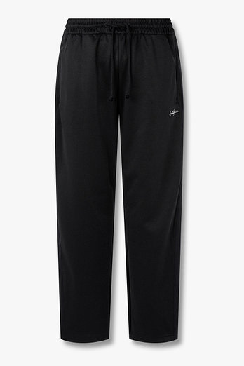Yohji Yamamoto [Y-3 KURO] 스티치 로고 트랙 팬츠 | 신세계V