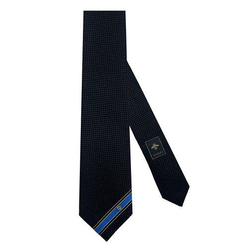 GUCCI(구찌) 구찌 인터로킹 넥타이 643945 4E002 4069 다크그레이 | 신세계V