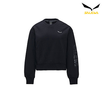 SALEWA 살레와여성 라바레도 살레와 로고 프린트 맨투맨 O2LT451BLKW | 신세계V