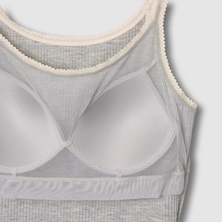 여 코튼 레이온 스트레치 브라캐미솔