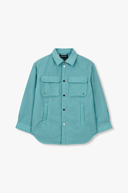 EMPORIO ARMANI JUNIOR [남아] 패디드 시어서커 셔츠 자켓 | 신세계V