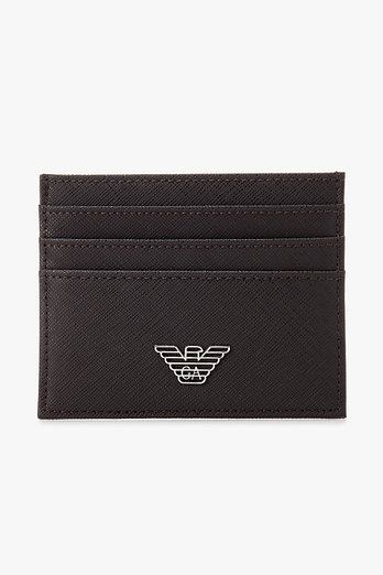 EMPORIO ARMANI 남성 이글 플레이트 사피아노 카드 홀더 | 신세계V