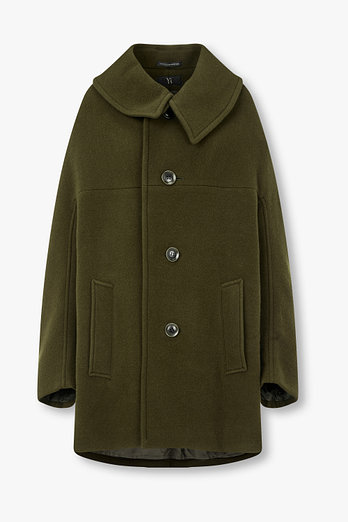 Yohji Yamamoto [Y's]울 블렌드 오버사이즈 피코트 | 신세계V