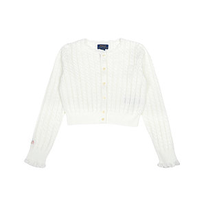 RALPH LAUREN KIDS(랄프로렌 키즈) [RALPH LAUREN KIDS] 폴로랄프로렌키즈 가디건 313934999002 WHITE | 신세계V