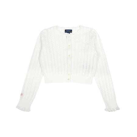 RALPH LAUREN KIDS(랄프로렌 키즈) [RALPH LAUREN KIDS] 폴로랄프로렌키즈 가디건 313934999002 WHITE | 신세계V