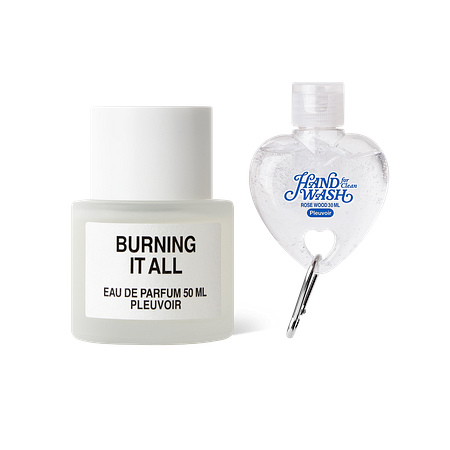 PLEUVOIR 더 화이트 컬렉션 오 드 퍼퓸 버닝 잇 올 50mL + 하트키링 핸드워시 증정 | 신세계V