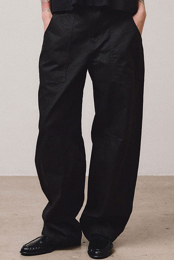 VIS A VIS FRENCH DRILL CARPENTER PANTS (BLACK) | 신세계V