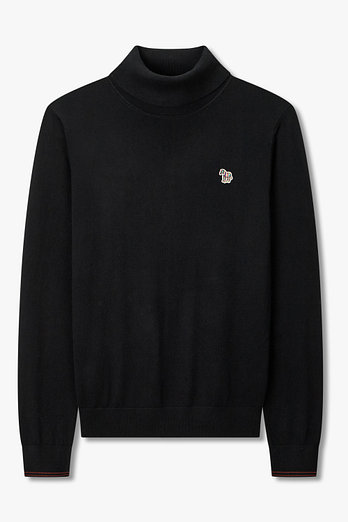 PAUL SMITH [PS PAUL SMITH] 지브라 패치 터틀넥 니트 | 신세계V
